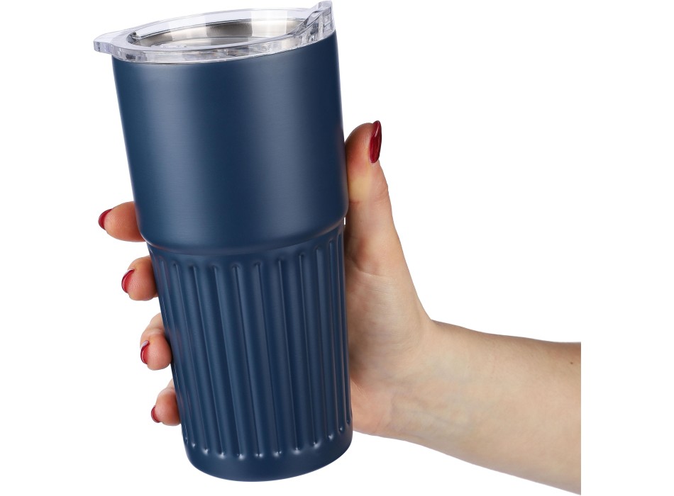 Recycled stainless steel double-walled drinking mug (500 ml) Kael FullGadgets.com