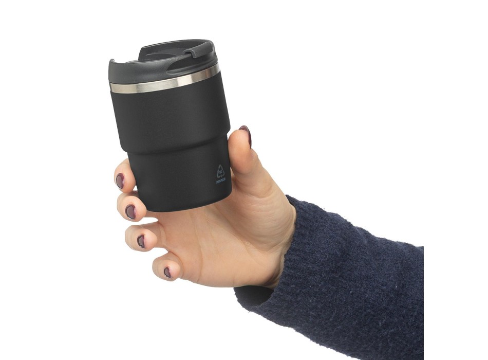 Recycled stainless steel double-walled mug (175 ml) Oli FullGadgets.com
