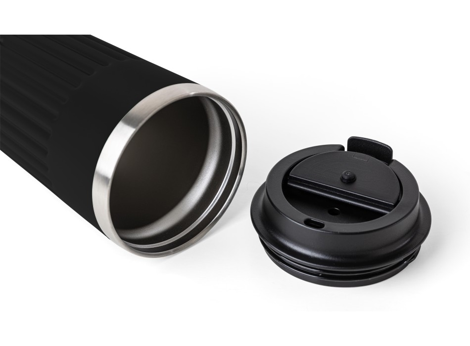 Recycled stainless steel travel mug (400 ml) Chiara FullGadgets.com