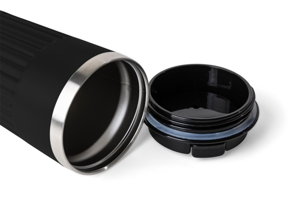 Recycled stainless steel travel mug (400 ml) Chiara FullGadgets.com