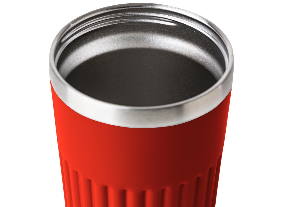 Recycled stainless steel travel mug (400 ml) Chiara FullGadgets.com