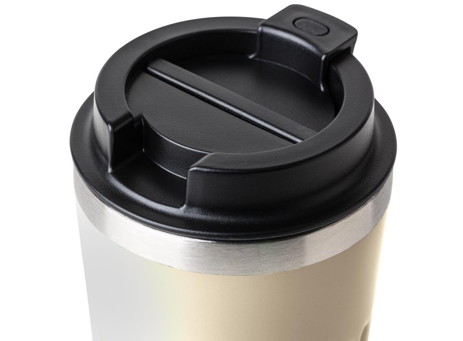Recycled stainless steel travel mug (400 ml) Chiara FullGadgets.com