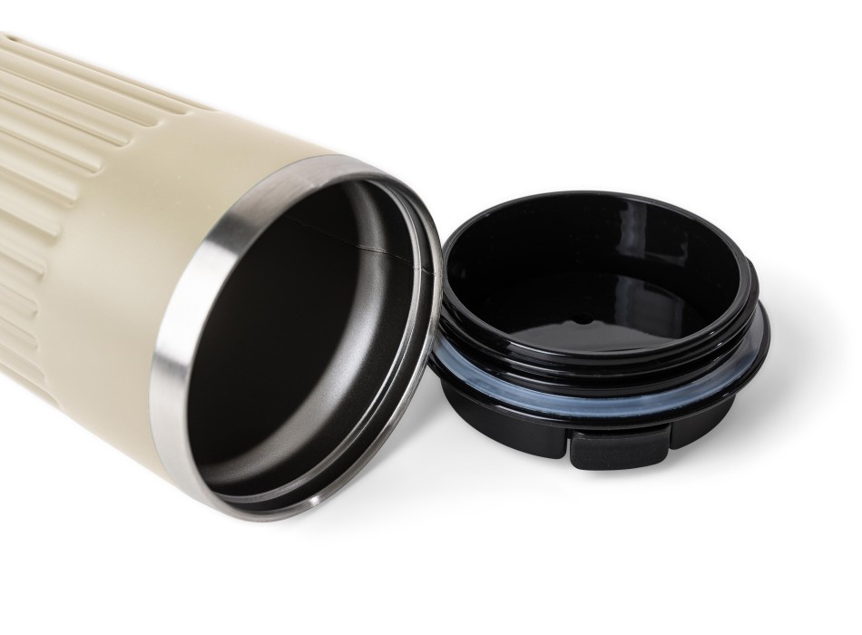 Recycled stainless steel travel mug (400 ml) Chiara FullGadgets.com