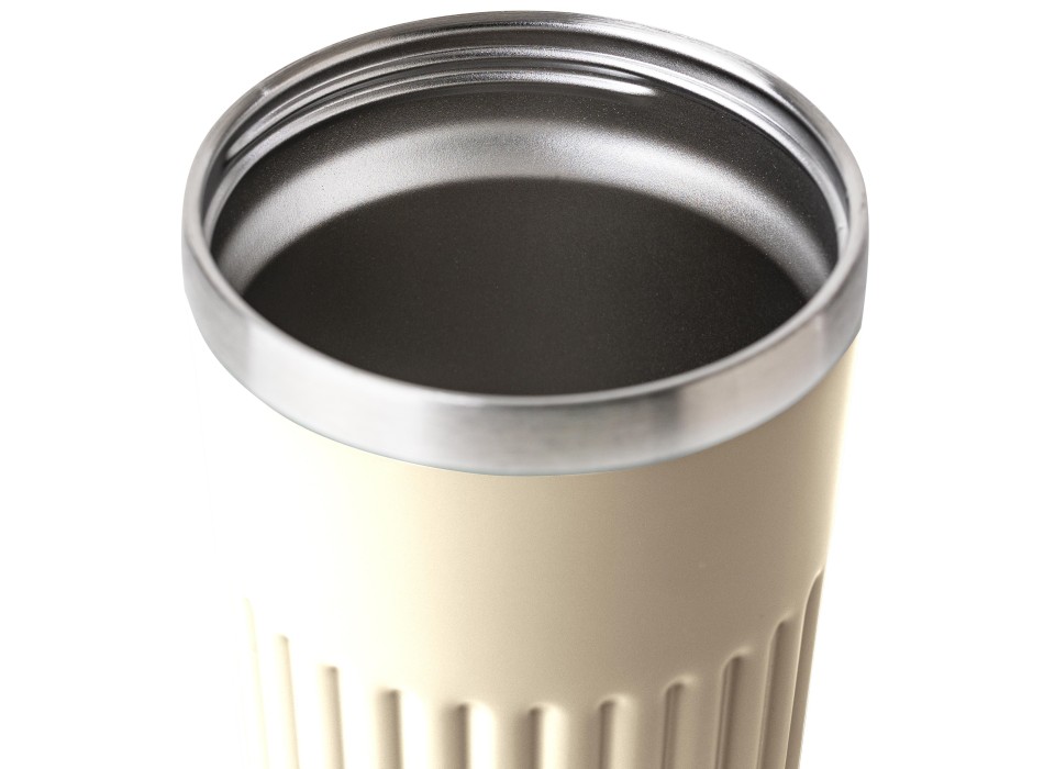 Recycled stainless steel travel mug (400 ml) Chiara FullGadgets.com