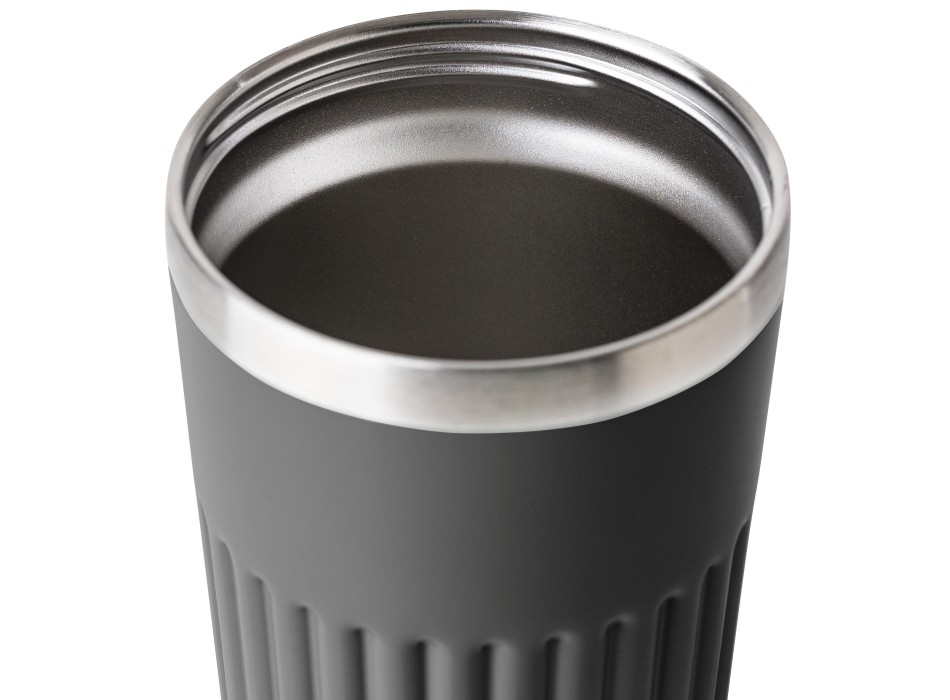 Recycled stainless steel travel mug (400 ml) Chiara FullGadgets.com
