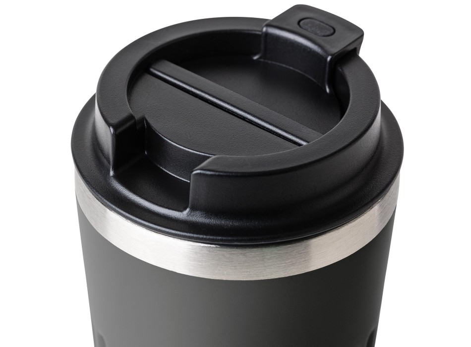 Recycled stainless steel travel mug (400 ml) Chiara FullGadgets.com