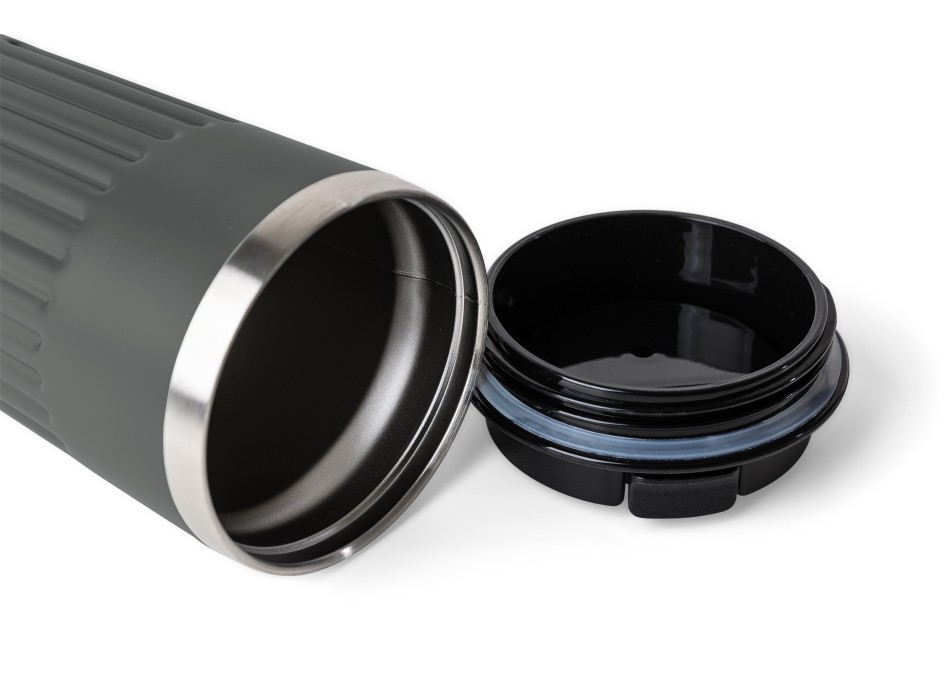 Recycled stainless steel travel mug (400 ml) Chiara FullGadgets.com