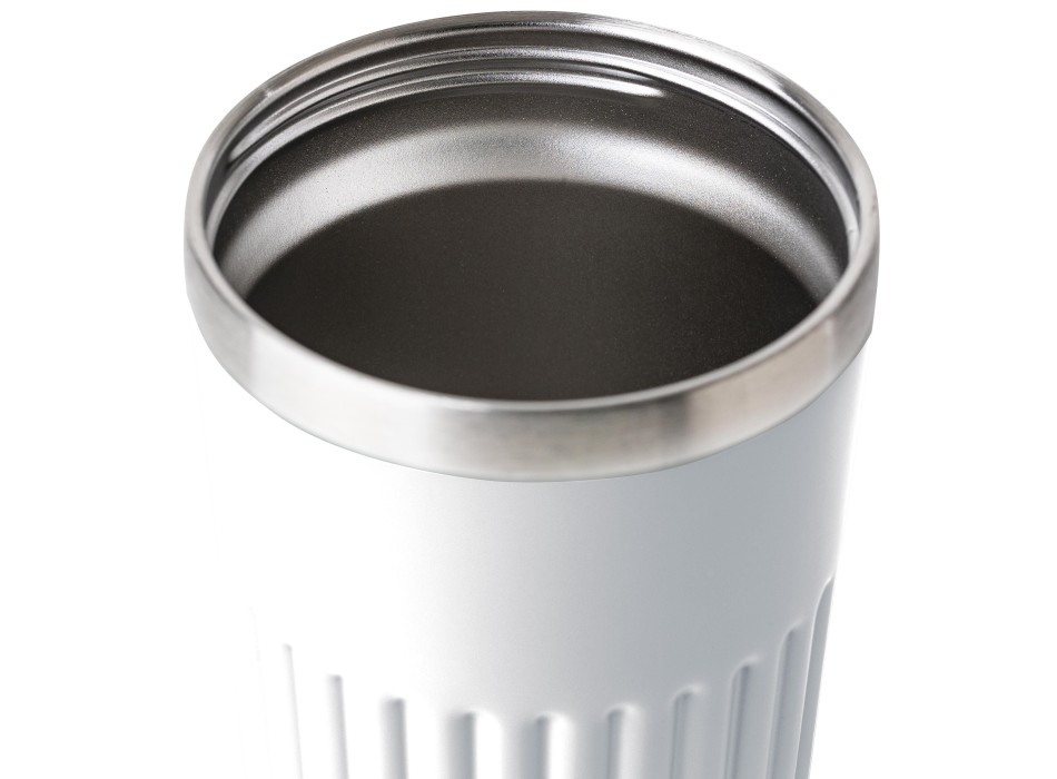 Recycled stainless steel travel mug (400 ml) Chiara FullGadgets.com