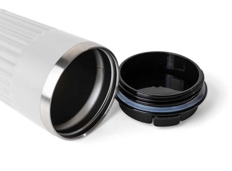 Recycled stainless steel travel mug (400 ml) Chiara FullGadgets.com