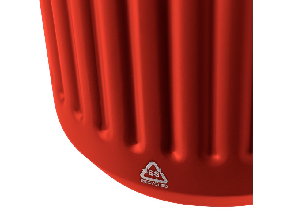 Recycled stainless steel travel mug (400 ml) Chiara FullGadgets.com