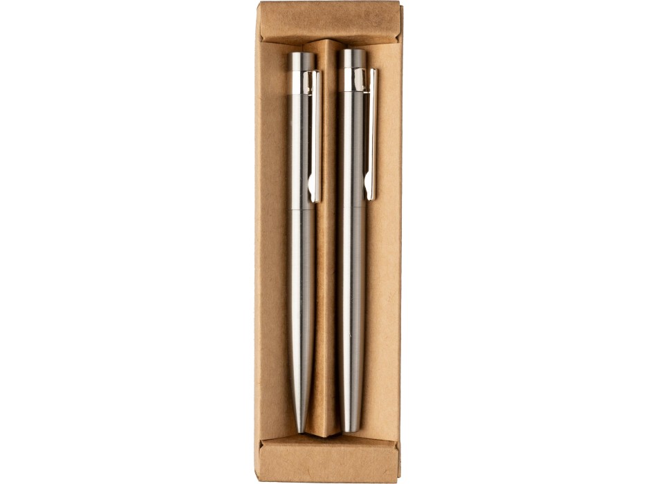 Recycled stainless steel writing set Fritz FullGadgets.com