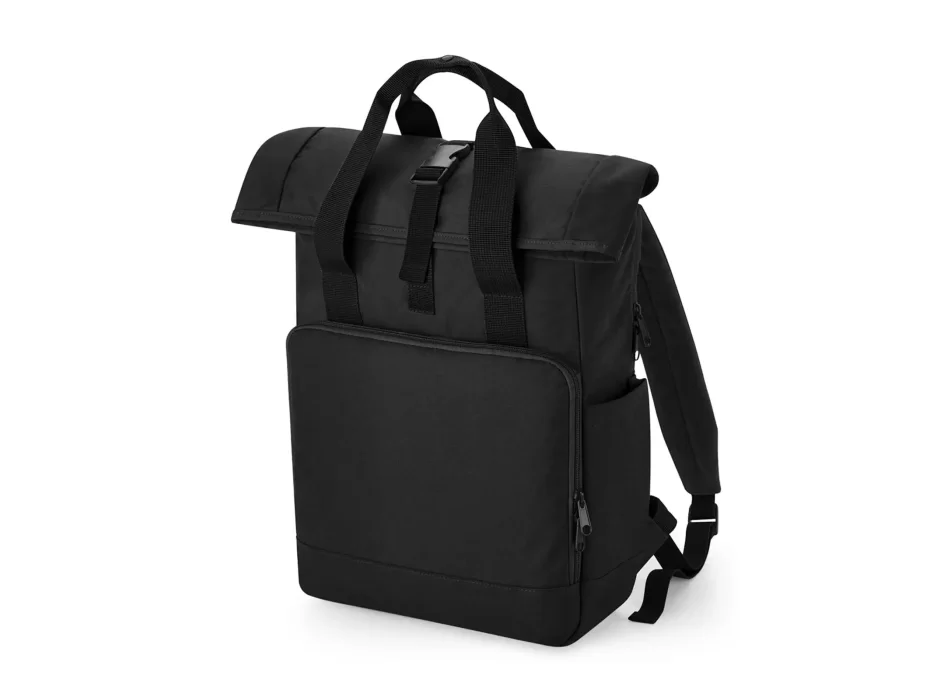 Recycled Twin Handle Roll-Top Laptop Backpack FullGadgets.com