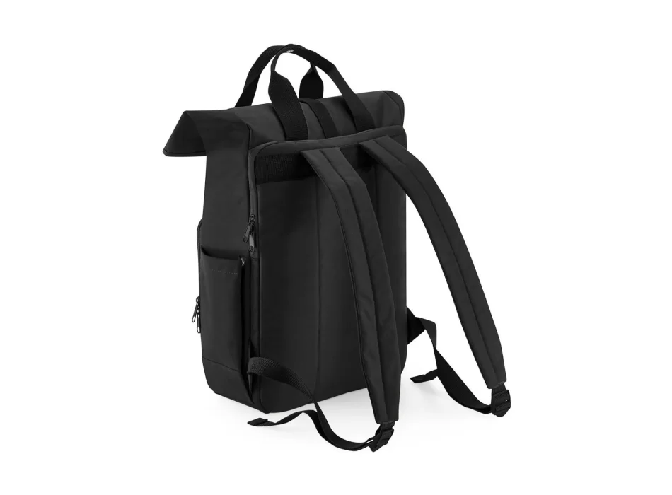 Recycled Twin Handle Roll-Top Laptop Backpack FullGadgets.com