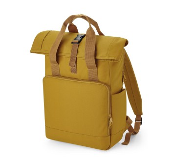 Recycled Twin Handle Roll-Top Laptop Backpack FullGadgets.com