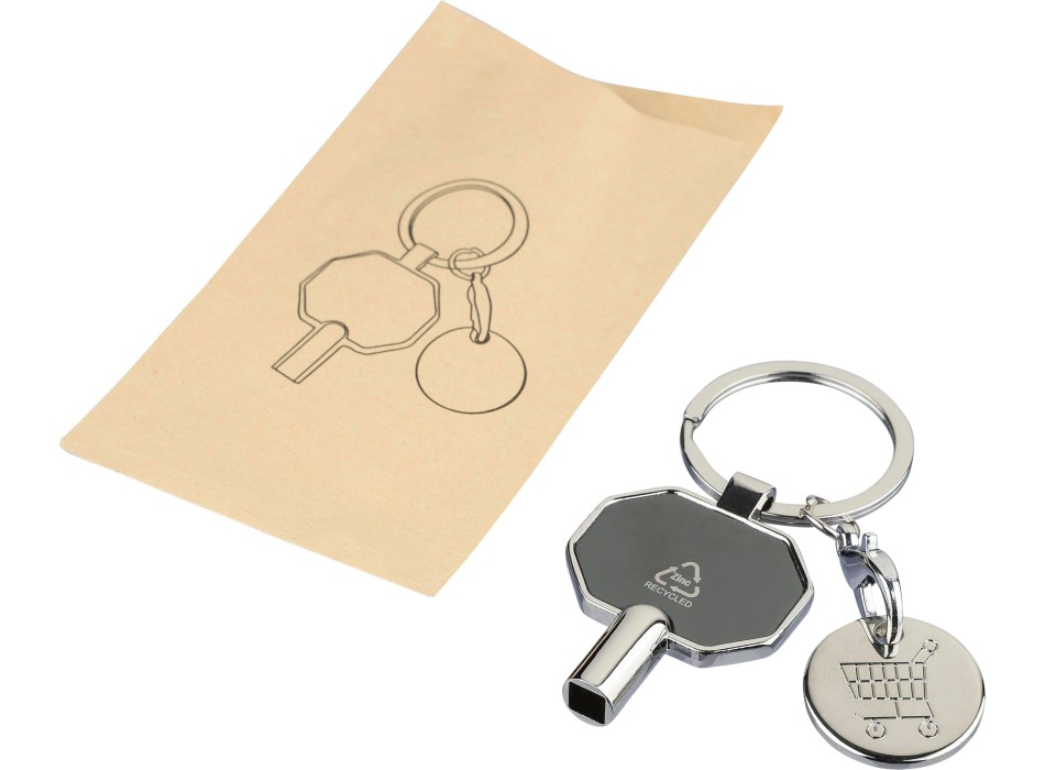 Recycled zinc alloy radiator bleed keychain Mara FullGadgets.com