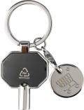 Recycled zinc alloy radiator bleed keychain Mara
