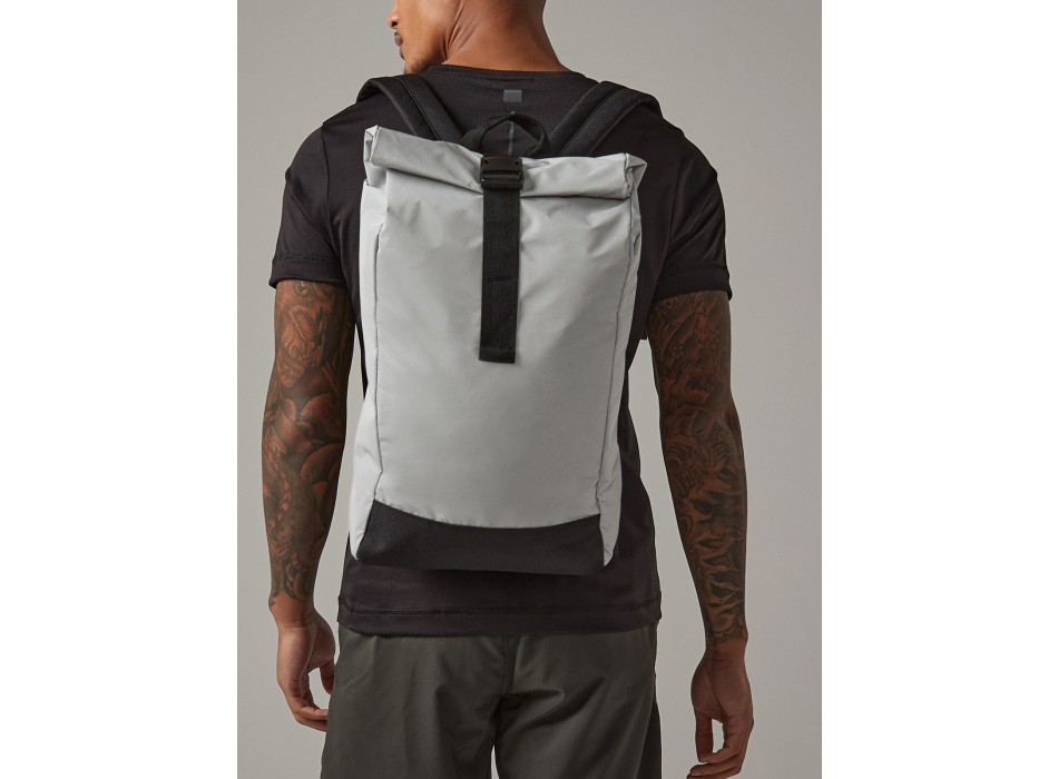 Reflective Roll-Top Backpack FullGadgets.com