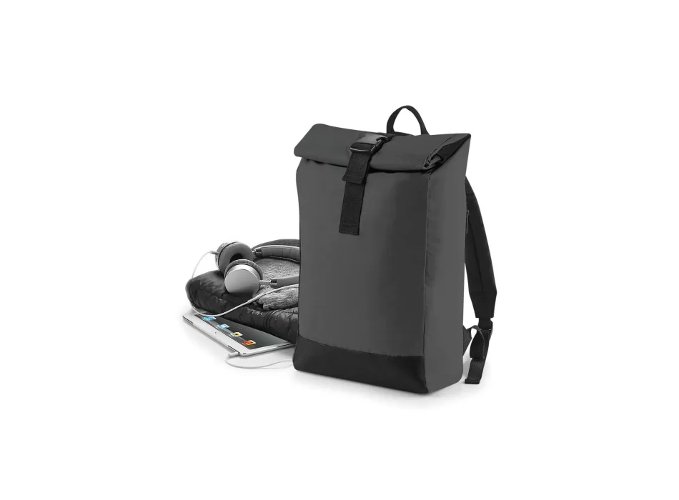 Reflective Roll-Top Backpack FullGadgets.com
