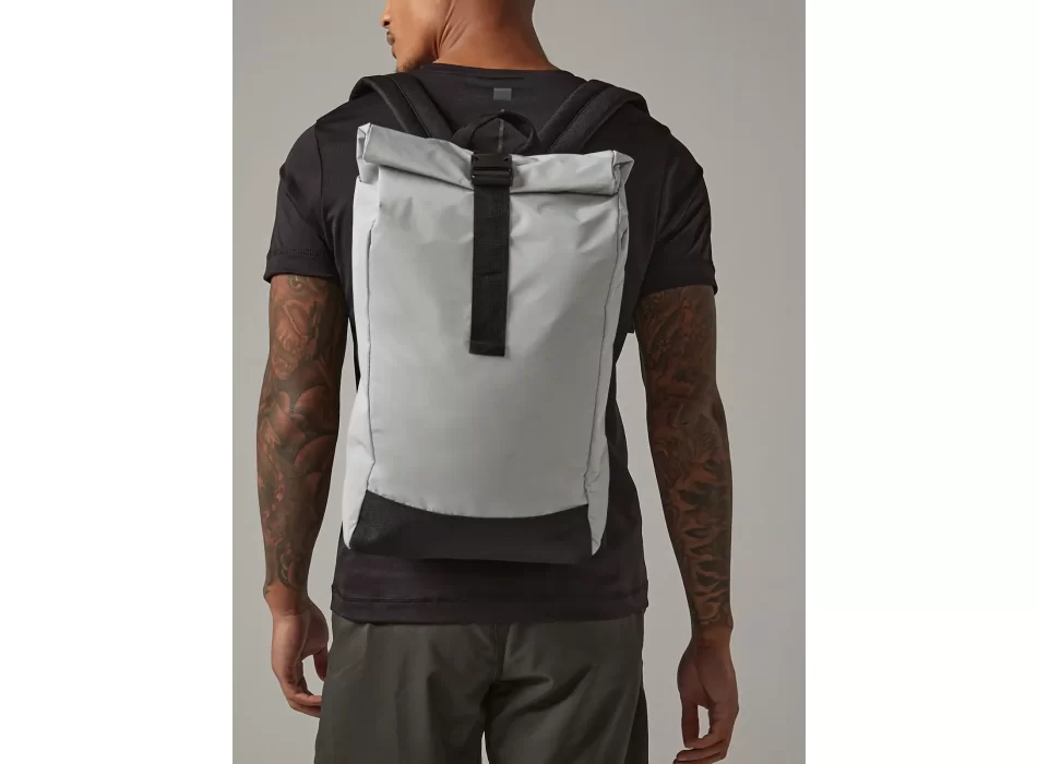 Reflective Roll-Top Backpack FullGadgets.com
