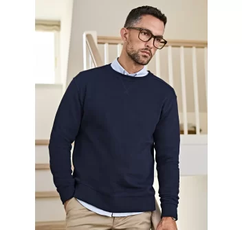 Ribbed Interlock Crew Neck FullGadgets.com