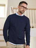Ribbed Interlock Crew Neck