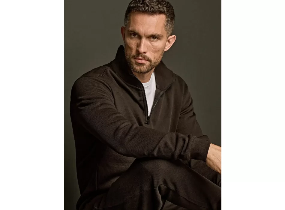 Ribbed Interlock Half Zip FullGadgets.com