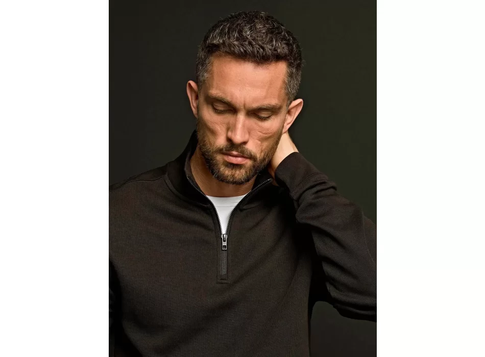 Ribbed Interlock Half Zip FullGadgets.com