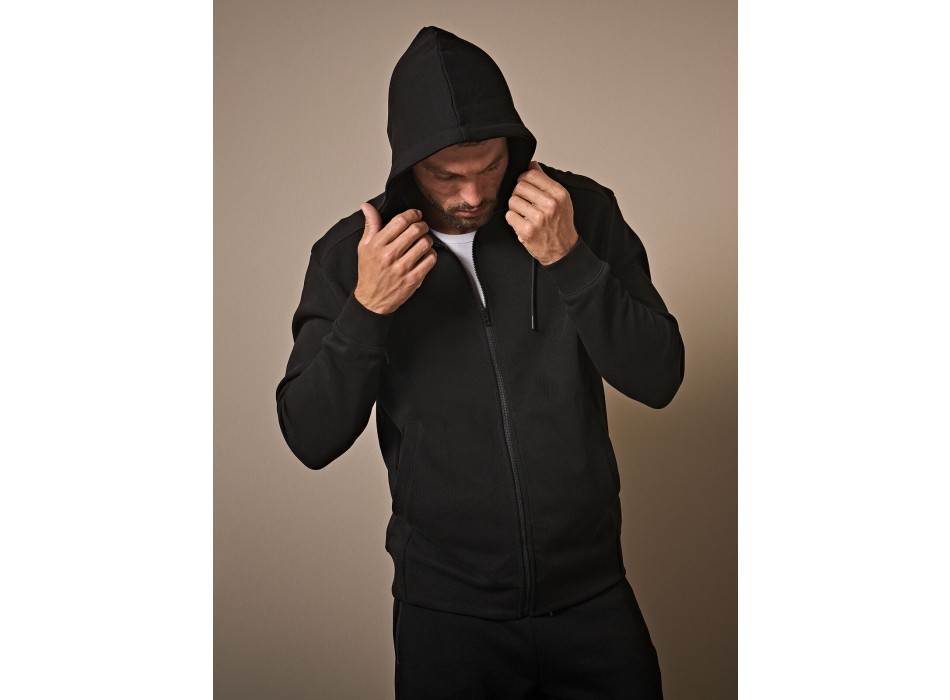 Ribbed Interlock Hooded Full Zip FullGadgets.com