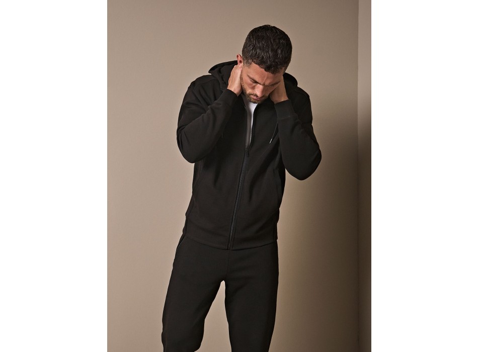 Ribbed Interlock Hooded Full Zip FullGadgets.com