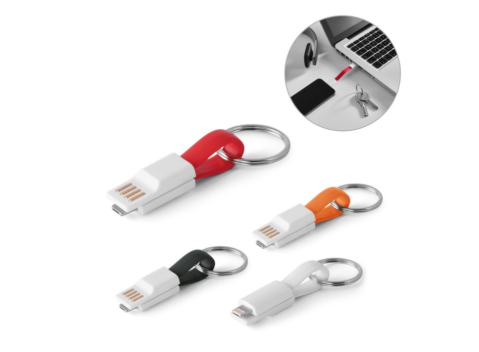 RIEMANN. Cavetto USB con connettore 2 in 1 in ABS e PVC FullGadgets.com