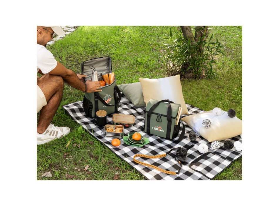 ROMA M. Borsa termica imbottita in poliestere riciclato 600D ripstop 11 L FullGadgets.com