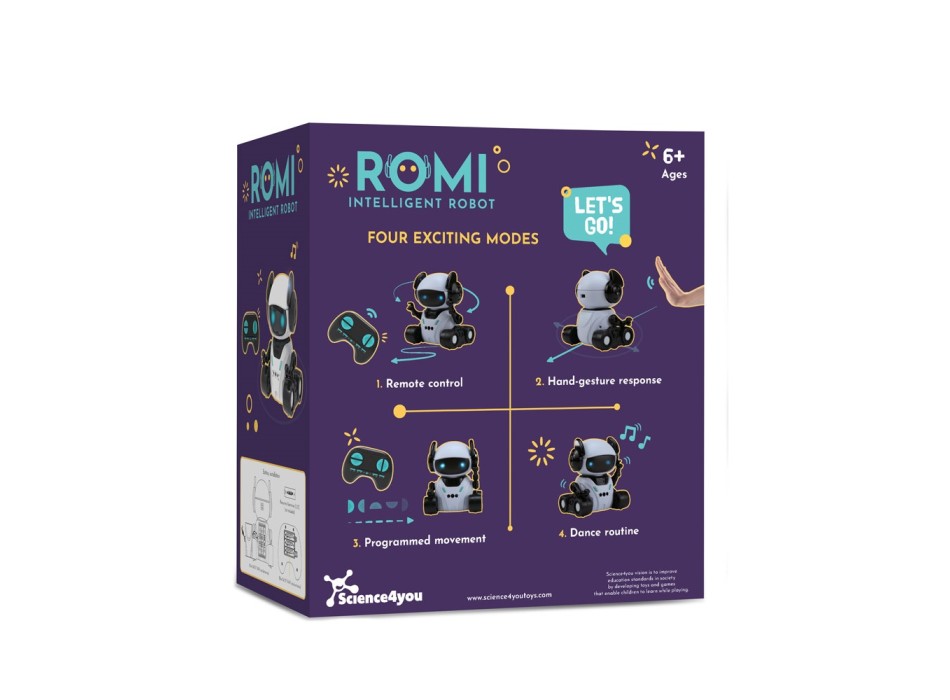ROMI INTELLIGENT ROBOT. Giocattolo educativo per bambini FullGadgets.com