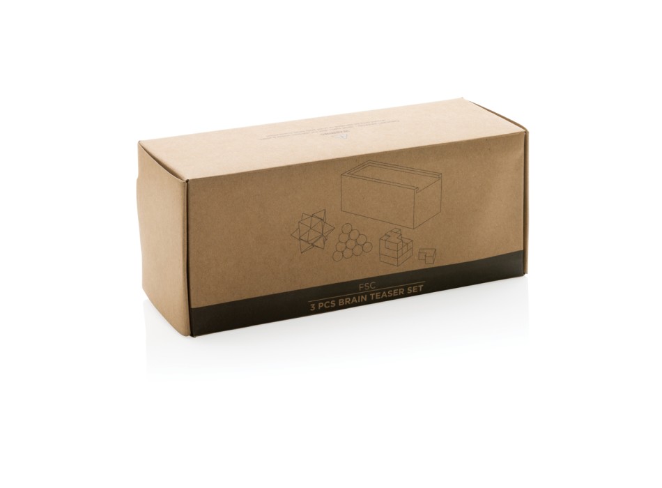 Rompicapo 3 pezzi in legno FullGadgets.com