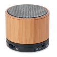 ROUND BAMBOO - Speaker wireless in bamboo FullGadgets.com