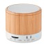 Round Bamboo - Speaker Bluetooth In Bamboo Personalizzabile