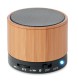 ROUND BAMBOO - Speaker wireless in bamboo FullGadgets.com