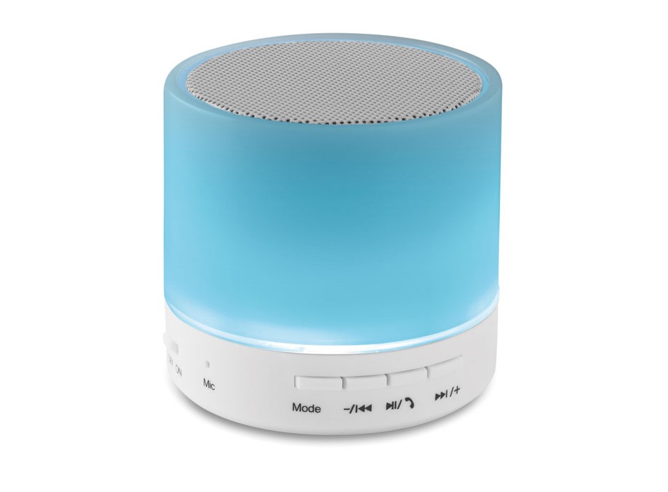 ROUND WHITE - Speaker wireless con LED FullGadgets.com