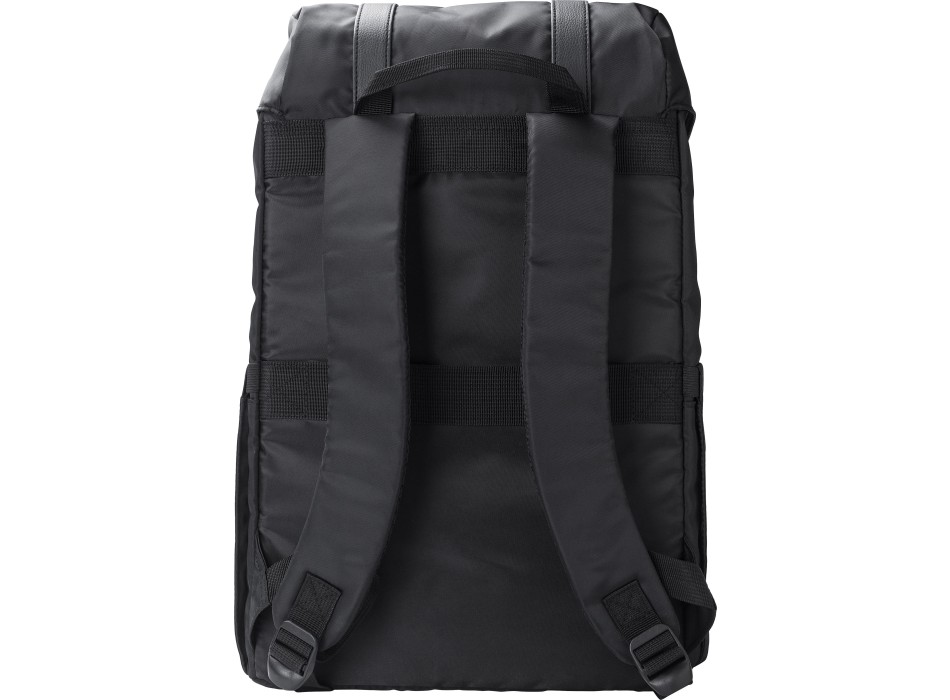 rPET (290T) polyester twill flap backpack Marlowe FullGadgets.com