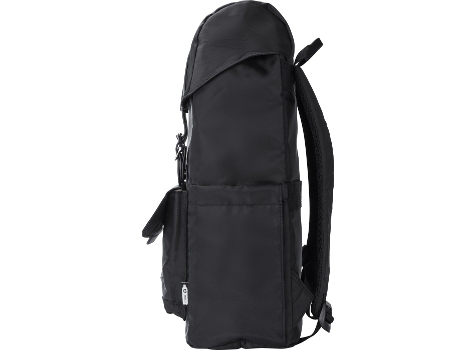 rPET (290T) polyester twill flap backpack Marlowe FullGadgets.com