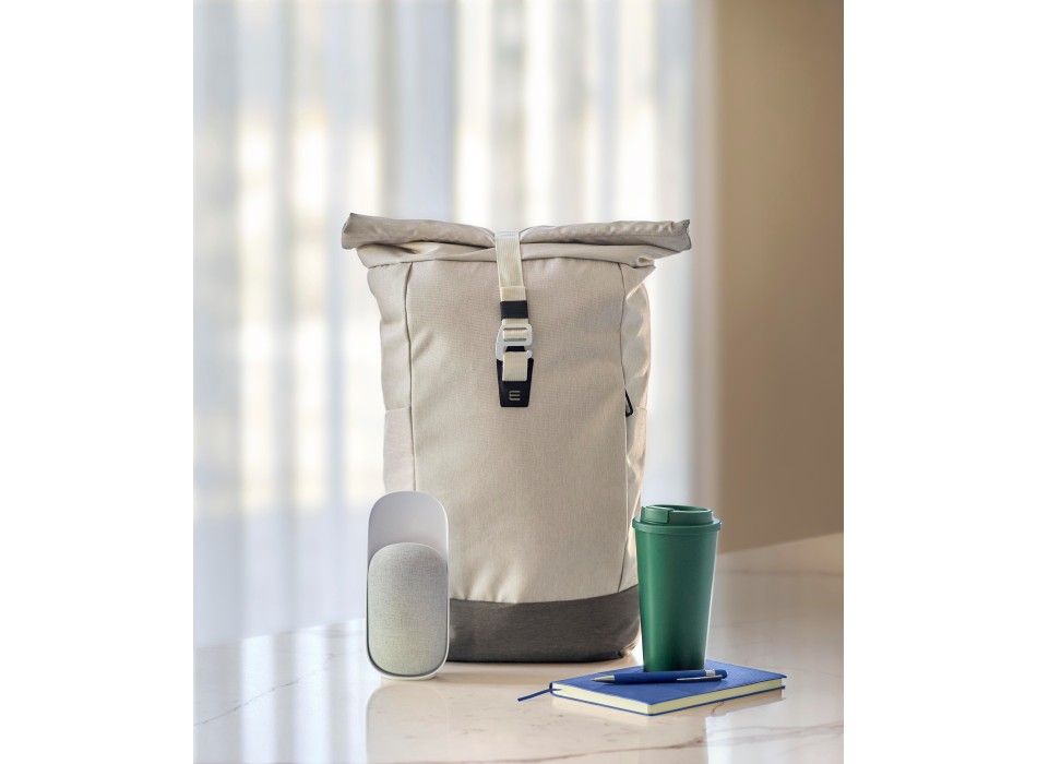 rPET (600D) roll-top backpack Marlene FullGadgets.com