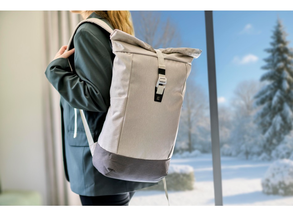 rPET (600D) roll-top backpack Marlene FullGadgets.com