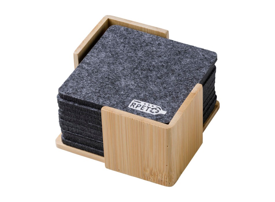 rPET felt coaster set Lawrence FullGadgets.com