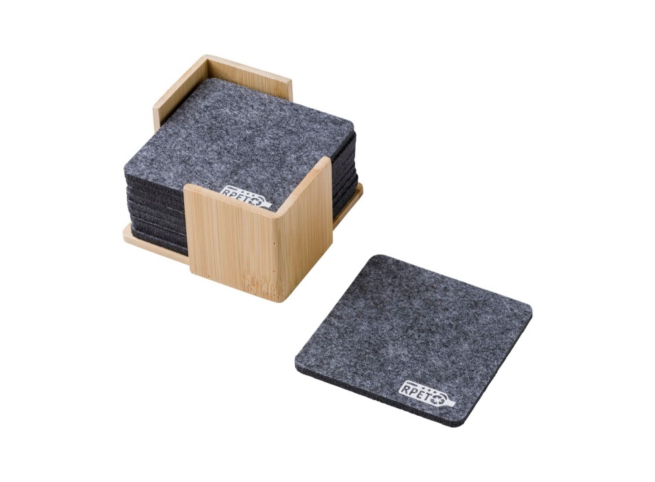 rPET felt coaster set Lawrence FullGadgets.com