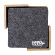 rPET felt coaster set Lawrence FullGadgets.com