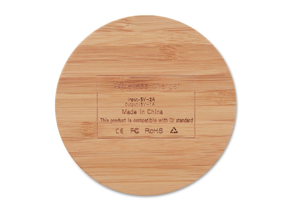 RUNDO - Caricatore wireless in bamboo FullGadgets.com
