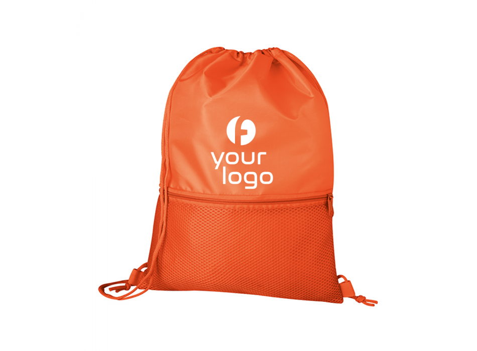 Sacca zaino in poliestere con tasca - REFRAIN FullGadgets.com