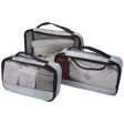 Sacchetti da viaggio in materiale riciclato GRS Jet - set da 3 FullGadgets.com