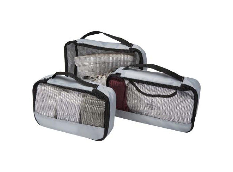 Sacchetti da viaggio in materiale riciclato GRS Jet - set da 3 FullGadgets.com
