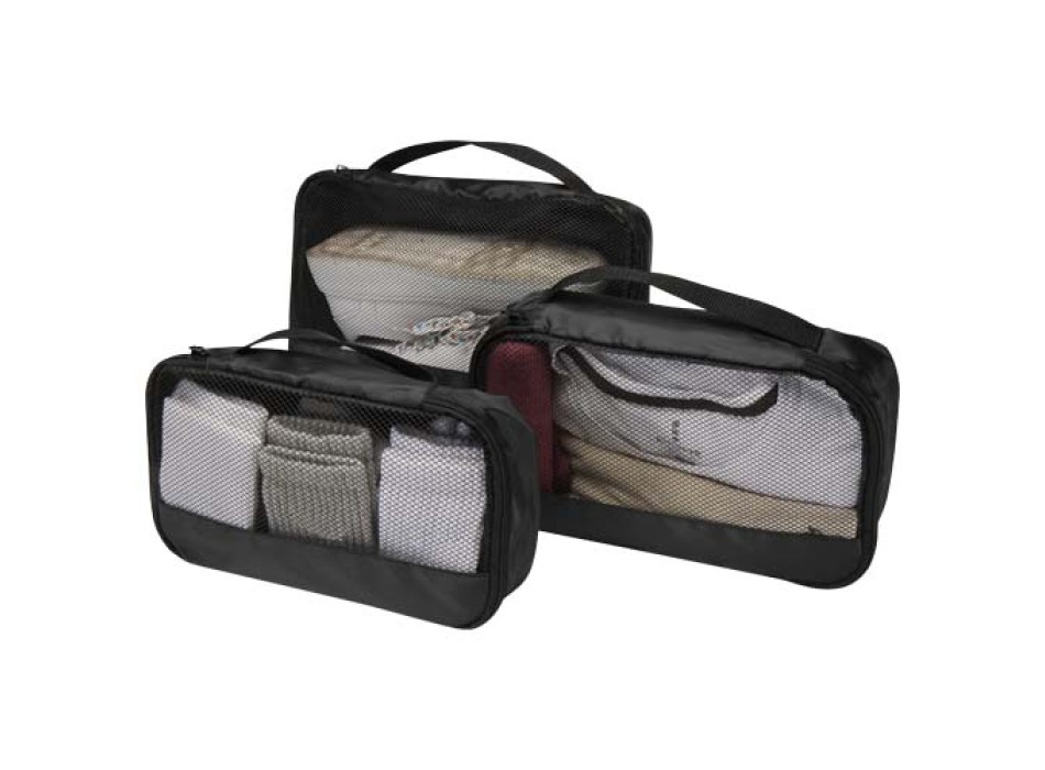 Sacchetti da viaggio in materiale riciclato GRS Jet - set da 3 FullGadgets.com