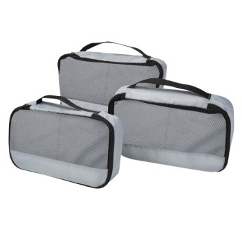 Sacchetti da viaggio in materiale riciclato GRS Jet - set da 3 FullGadgets.com